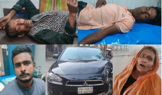 আশাশুনিতে প্রাইভেট কার ও ইজিবাইক দুর্ঘটনায় আহত ৪