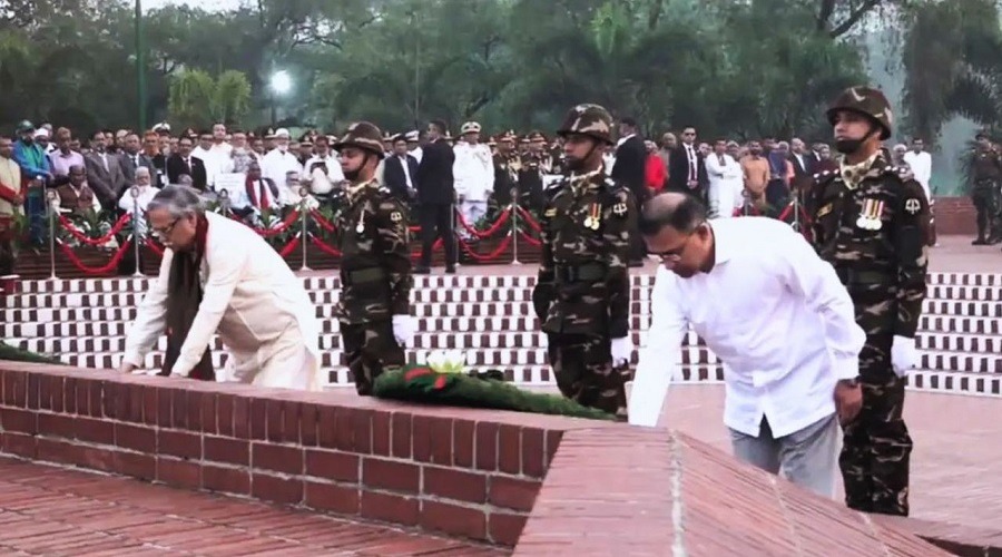 স্বাধীনতা দিবসে জাতীয় স্মৃতিসৌধে রাষ্ট্রপতি ও প্রধানমন্ত্রীর শ্রদ্ধা নিবেদন